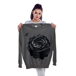 Black flower shirt