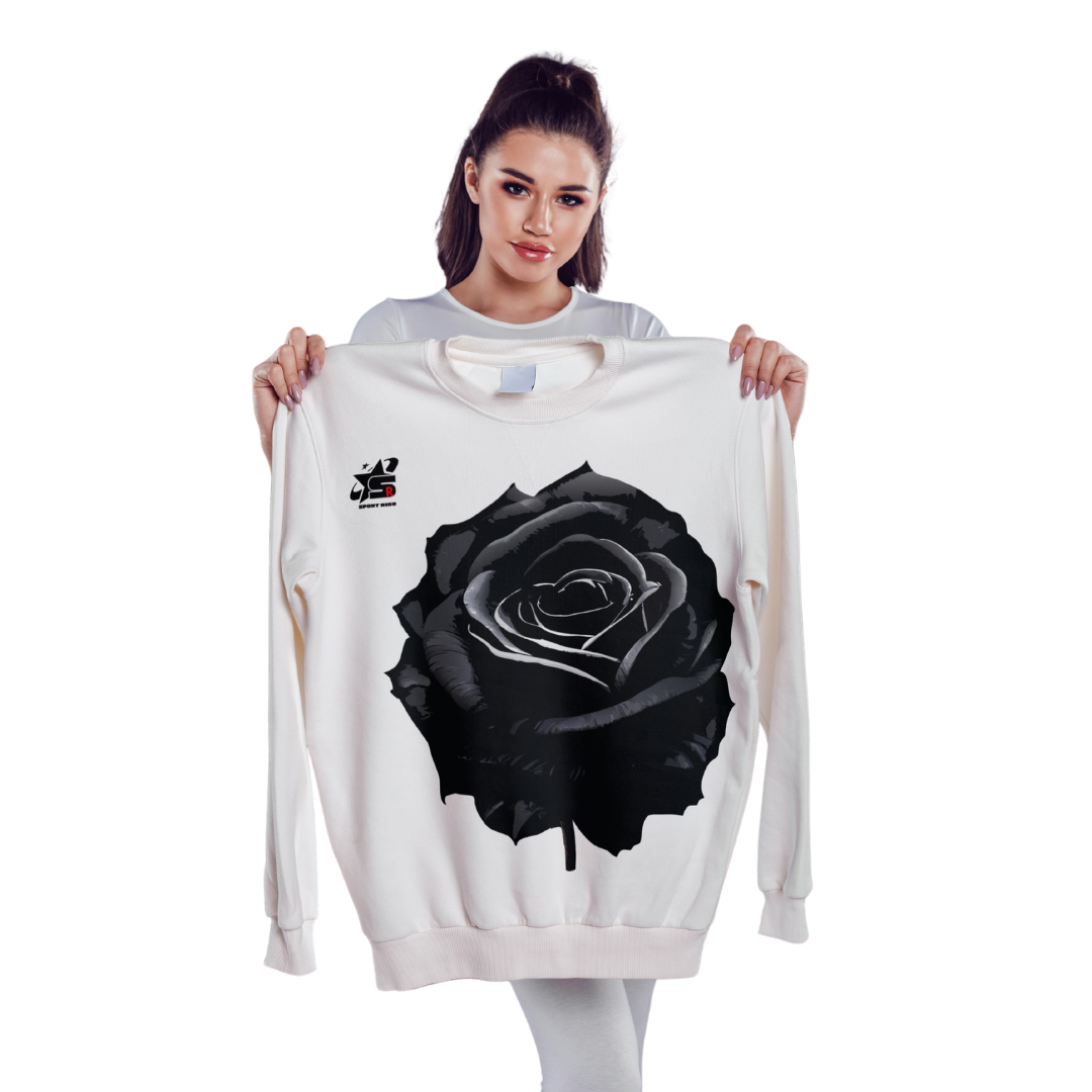 Black flower shirt