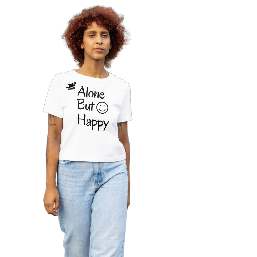 Alon but happy T shirt