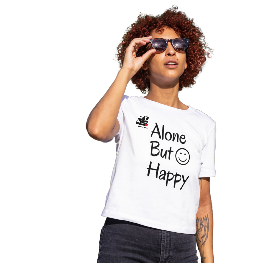 Alon but happy T shirt