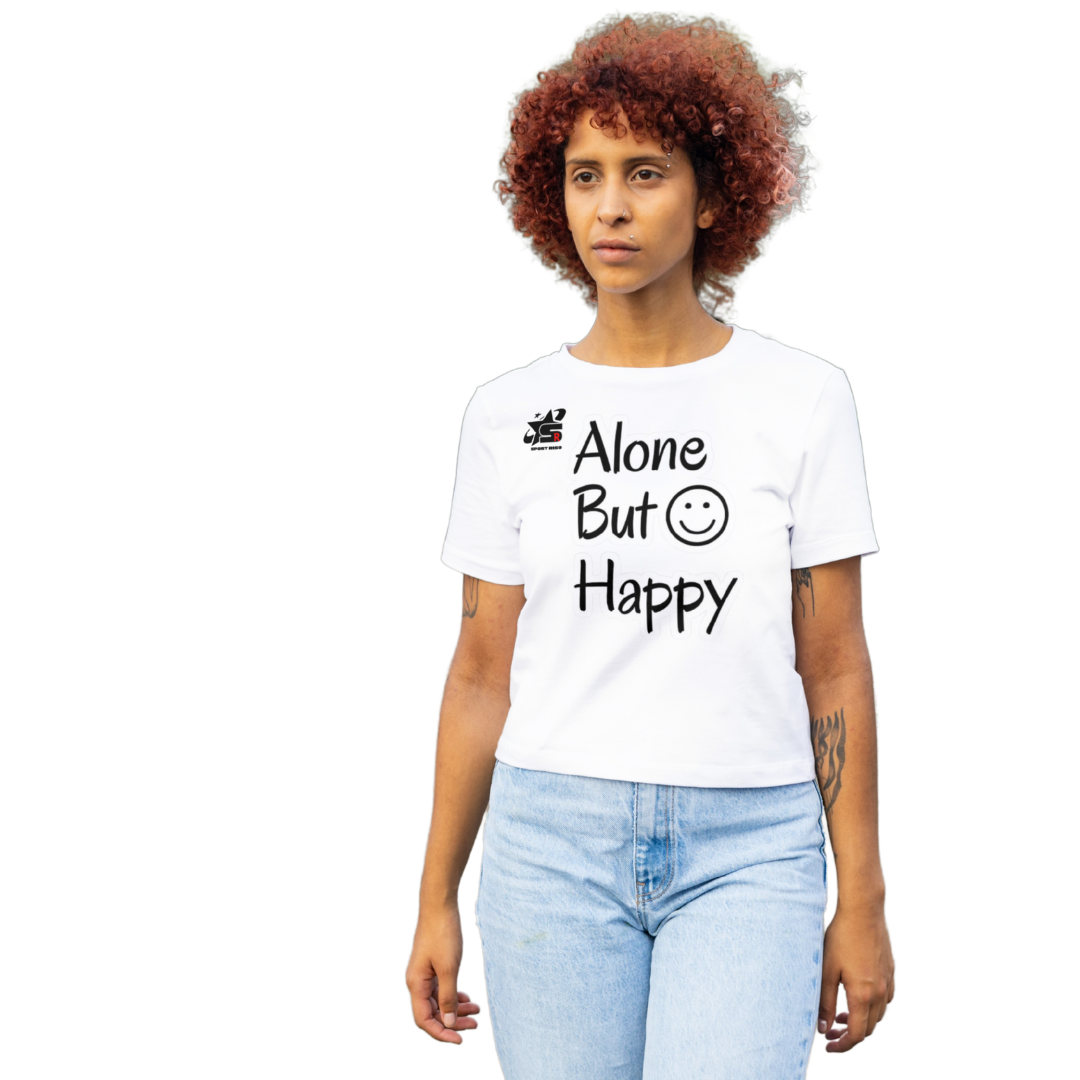 Alon but happy T shirt