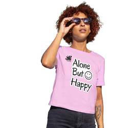 Alon but happy T shirt