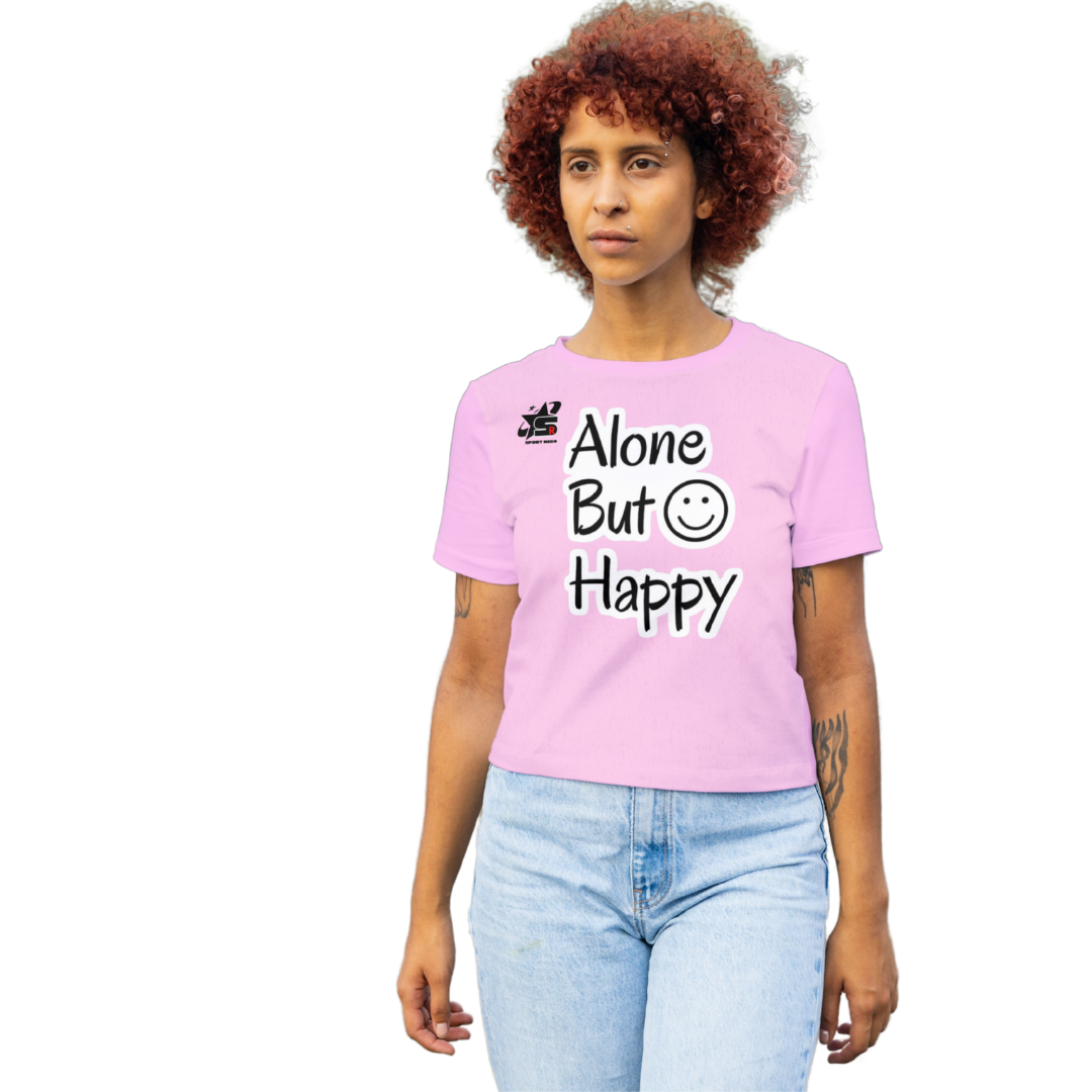 Alon but happy T shirt