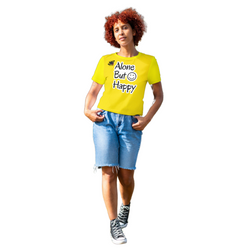 Alon but happy T shirt