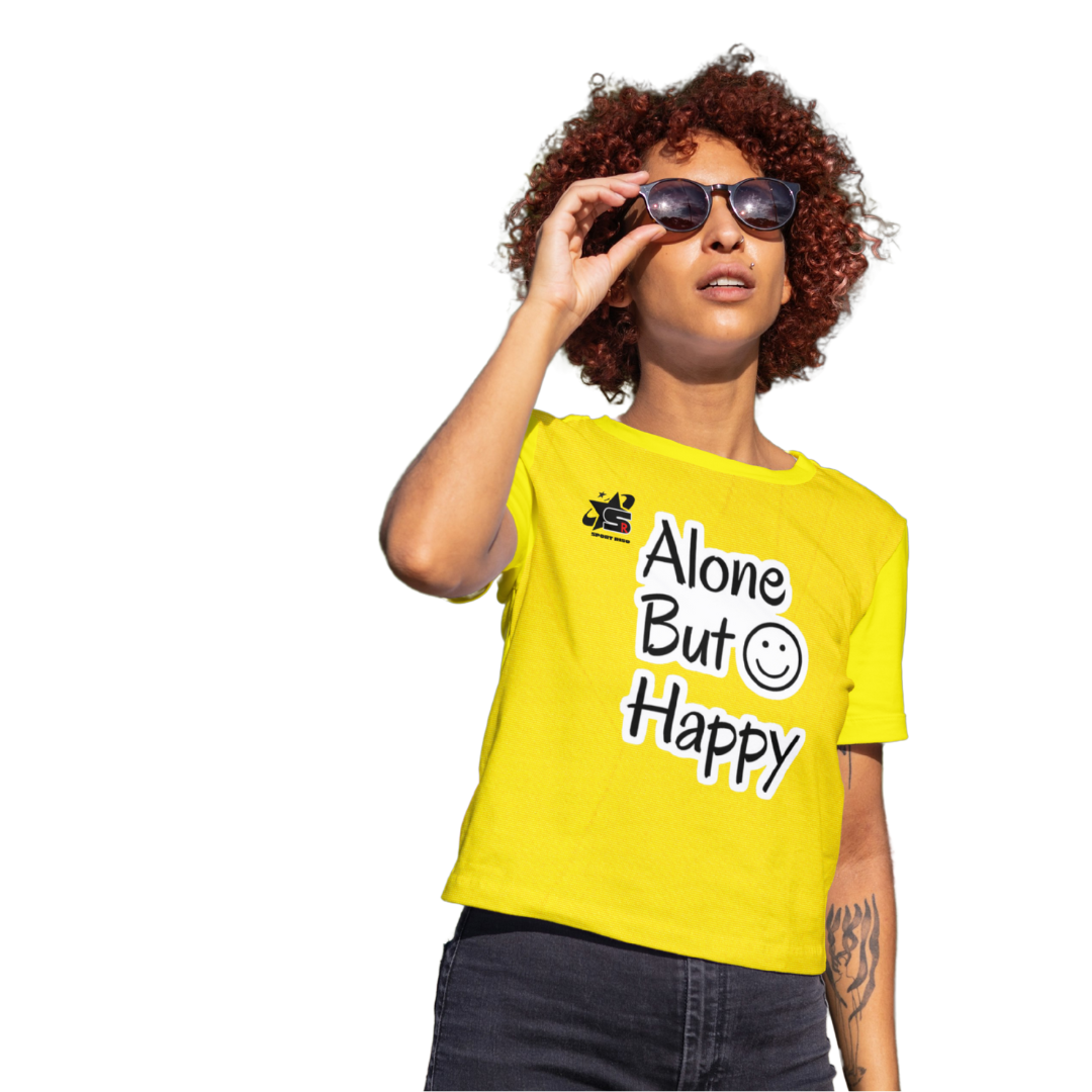 Alon but happy T shirt