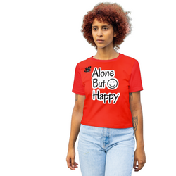 Alon but happy T shirt