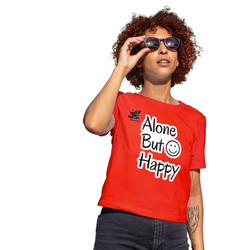 Alon but happy T shirt